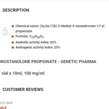 Drostanolone Propionate Genetic Labs
